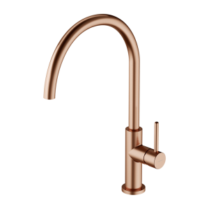 Y BRUSHED COPPER Single Lever Kitchen Sink Mixer