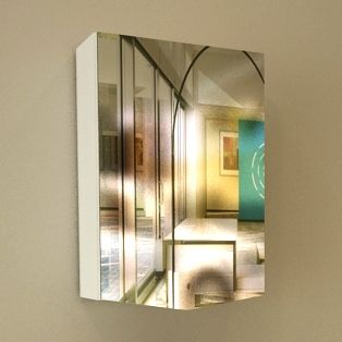 Горен шкаф с огледало за баня Mona