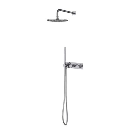 CONTOUR ∅250 Chrome Concealed Shower System Set