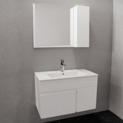 Горен шкаф с огледало за баня Kara