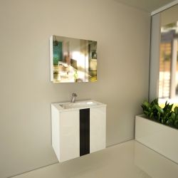 Горен шкаф с огледало за баня Fiore