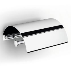 Riz Chrome Paper Roll Holder With Lid
