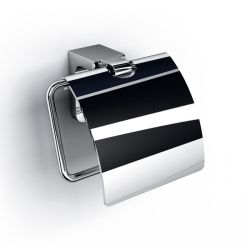 Brixia Chrome Paper Roll Holder With Lid
