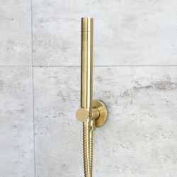 СЛУШАЛКА златна Microphone Gold, 1-функционален ръчен душ 