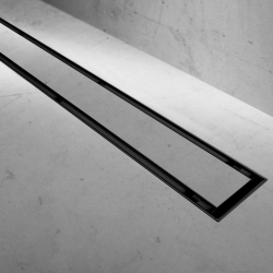 Neo PURE BLACK PRO TILE Linear Shower Floor Drain