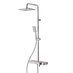 VEMA WELLNESS 290 Chrome/ White Thermostatic Shower/Bath System