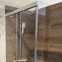 LuxSlide Glass Shower Enclosure Sliding Door