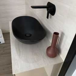IMPERA Designer Bathroom Cabinet with Marble Countertop