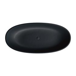 SHELL M+ 160 Black Lava Free-Standing Bathtub